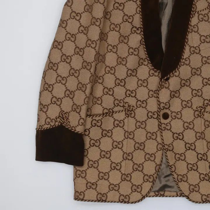 Gucci Gucci Brown GG Canvas Oversized Jacket Size US XXL / EU 58 / 5 - 4 Thumbnail