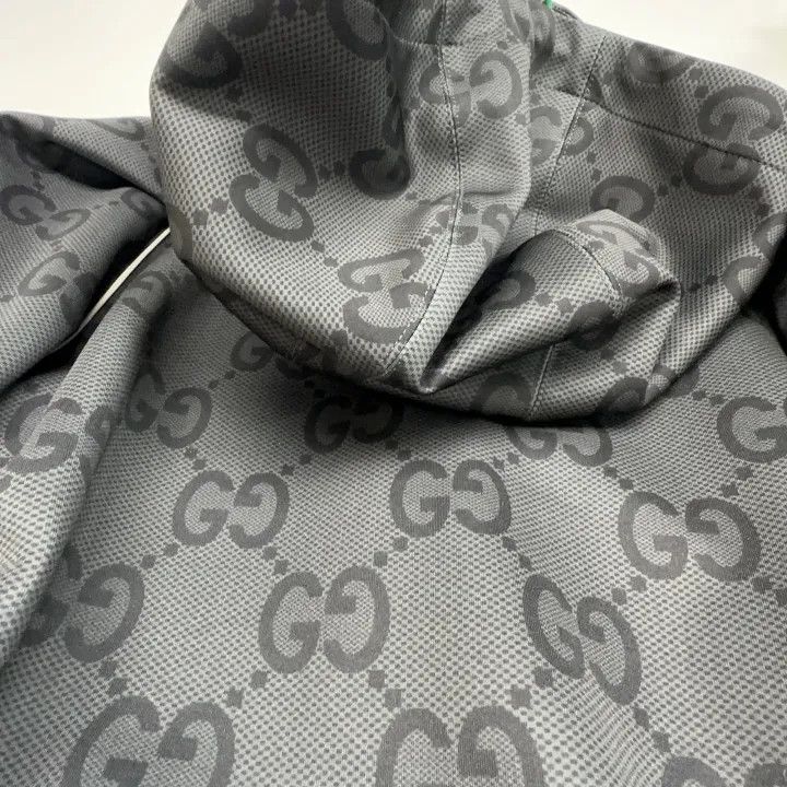 Gucci Gucci Logo Printed Hooded Jacket for Men Size US XXS / EU 40 - 4 Thumbnail