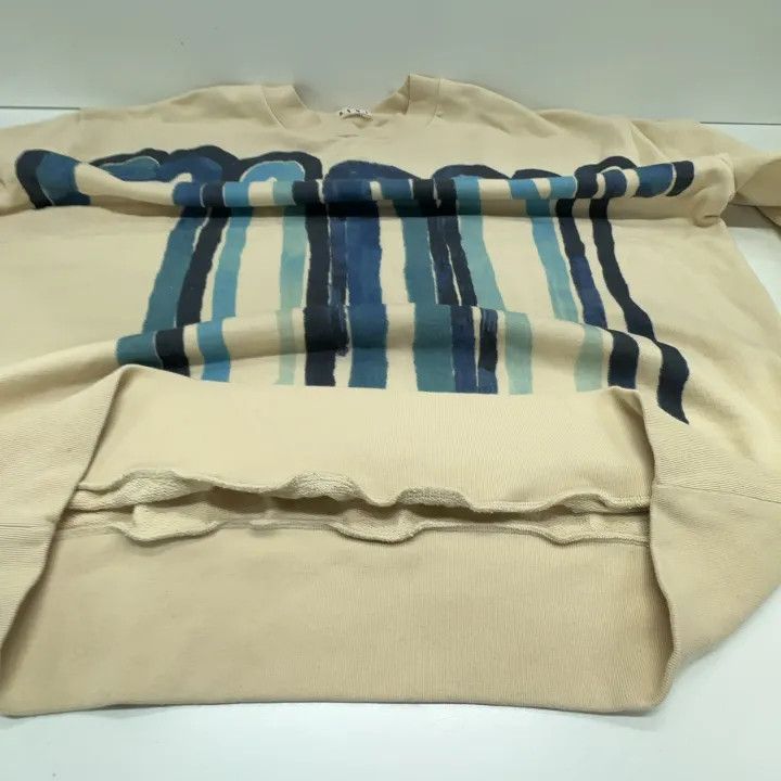 Marni Marni SS22 Graffiti Striped Pattern Sweatshirt Size US L / EU 52-54 / 3 - 7 Thumbnail