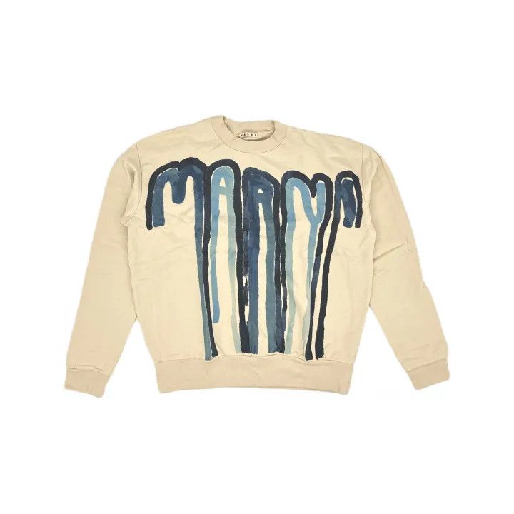 Marni Marni SS22 Graffiti Striped Pattern Sweatshirt Size US L / EU 52-54 / 3 - 2 Thumbnail