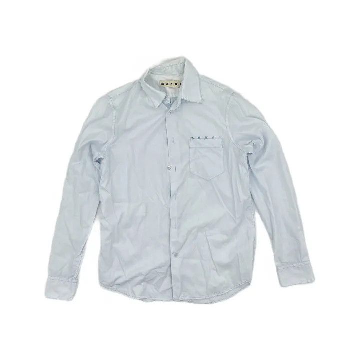 Marni Marni Casual Stylish Solid Color Shirt Size US L / EU 52-54 / 3 - 2 Thumbnail