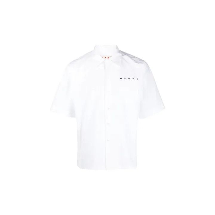 Marni Marni SS23 Logo Print Short Sleeve Shirt Size US M / EU 48-50 / 2 - 2 Thumbnail