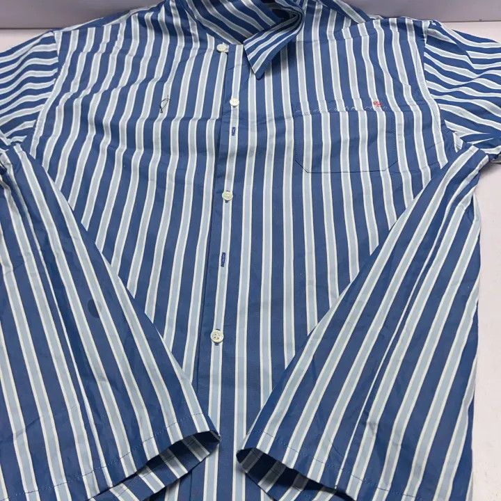 Marni Marni Embroidered Striped Short Sleeve Shirt Size US M / EU 48-50 / 2 - 12 Thumbnail