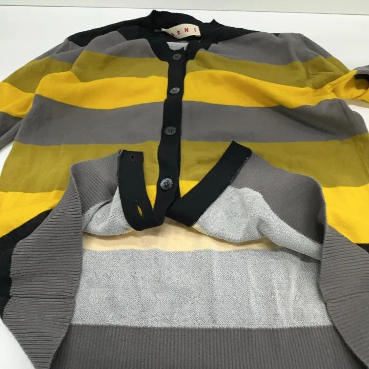 Marni Marni Striped Knit Cardigan with Button Closure Size US M / EU 48-50 / 2 - 8 Thumbnail
