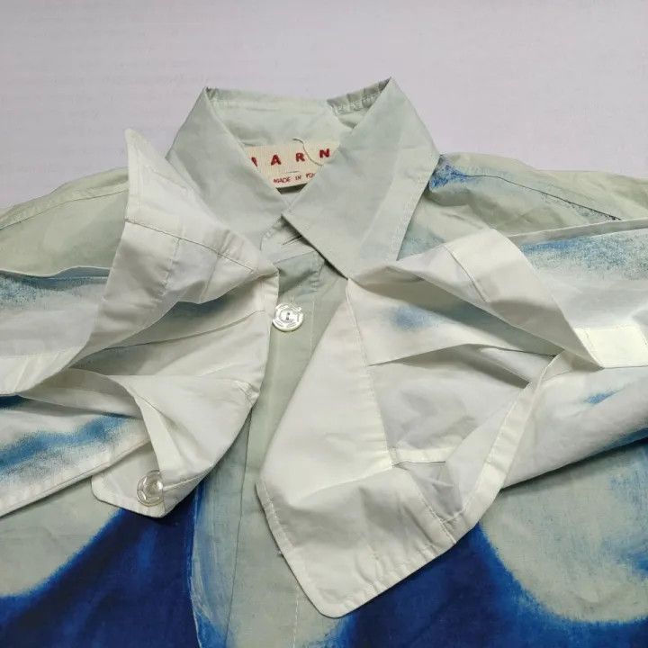Marni Marni Tie-Dye Long Sleeve Button-Up Shirt Size US S / EU 44-46 / 1 - 9 Thumbnail