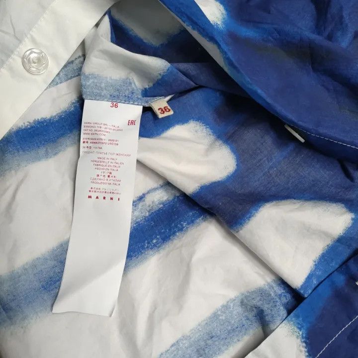 Marni Marni Tie-Dye Long Sleeve Button-Up Shirt Size US S / EU 44-46 / 1 - 3 Thumbnail