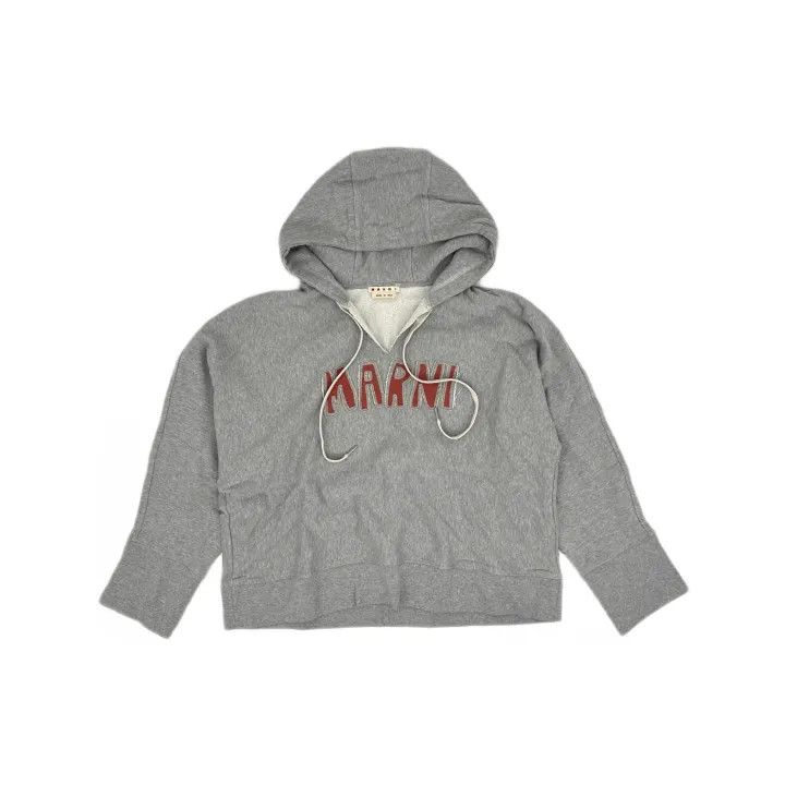 Marni Marni Casual Hoodie with Logo Print Size US M / EU 48-50 / 2 - 2 Thumbnail