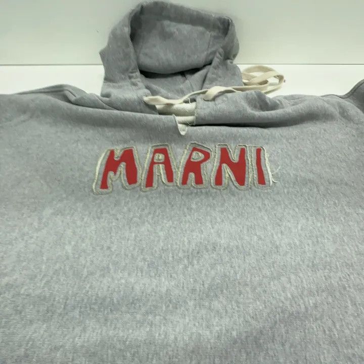 Marni Marni Casual Hoodie with Logo Print Size US M / EU 48-50 / 2 - 10 Thumbnail