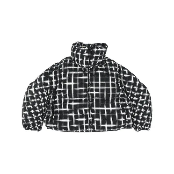 Marni MARNI Black Checked Oversized Down Jacket Size US L / EU 52-54 / 3 - 2 Thumbnail