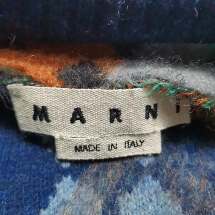 Marni Marni Patterned Knit Long Sleeve Sweater Size US L / EU 52-54 / 3 - 4 Thumbnail
