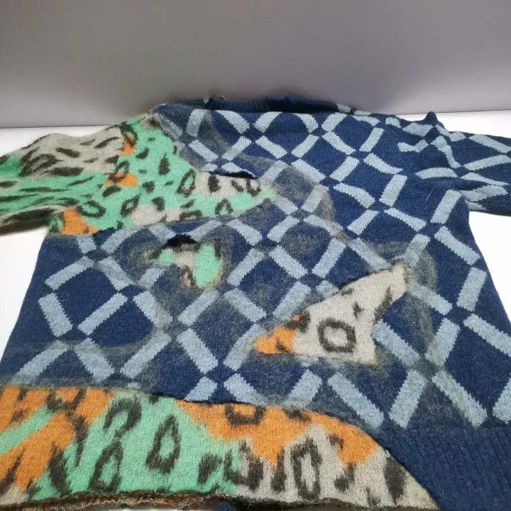 Marni Marni Patterned Knit Long Sleeve Sweater Size US L / EU 52-54 / 3 - 9 Thumbnail