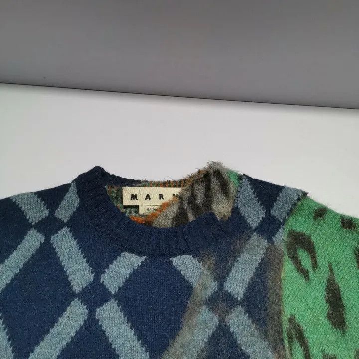 Marni Marni Patterned Knit Long Sleeve Sweater Size US L / EU 52-54 / 3 - 7 Thumbnail