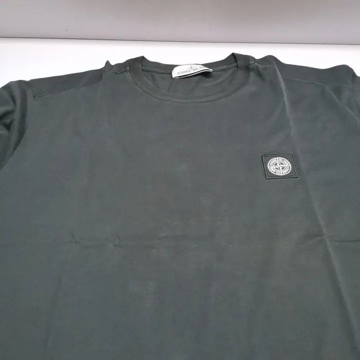Stone Island Stone Island Black Cleanfit Logo T-Shirt Size US XL / EU 56 / 4 - 13 Thumbnail