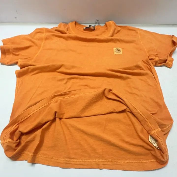 Stone Island Stone Island Orange Organic Cotton T-Shirt Size US XXL / EU 58 / 5 - 10 Thumbnail