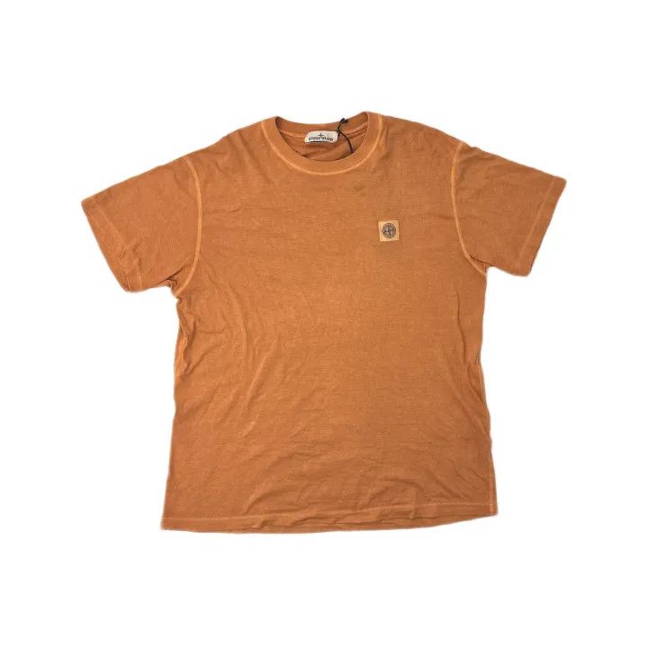 Stone Island Stone Island Orange Organic Cotton T-Shirt Size US XXL / EU 58 / 5 - 2 Thumbnail