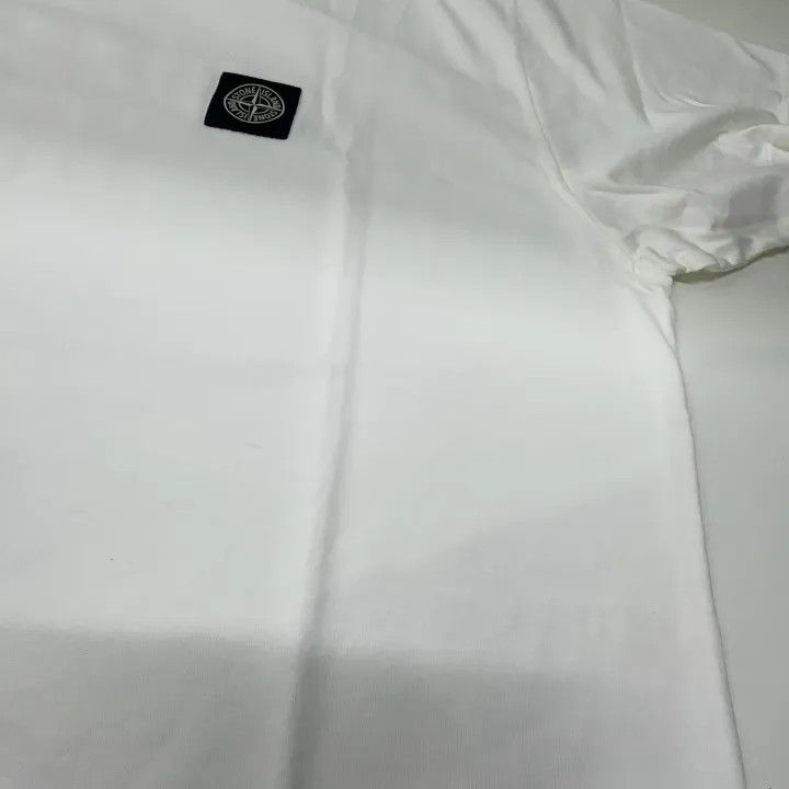 Stone Island Stone Island White Logo T-Shirt for Men Size US XXL / EU 58 / 5 - 7 Thumbnail