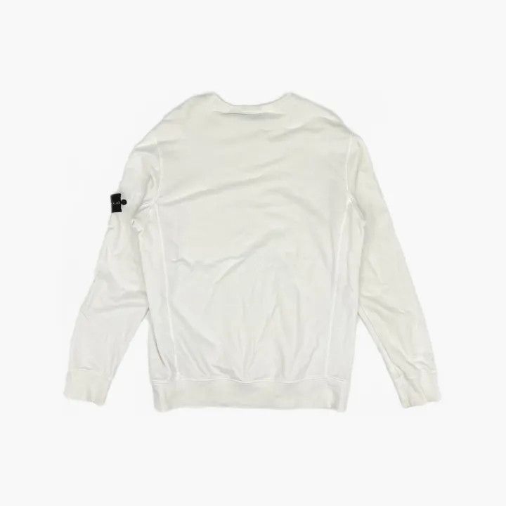 Stone Island Stone Island White Logo Crewneck Sweatshirt Size US XXL / EU 58 / 5 - 3 Thumbnail