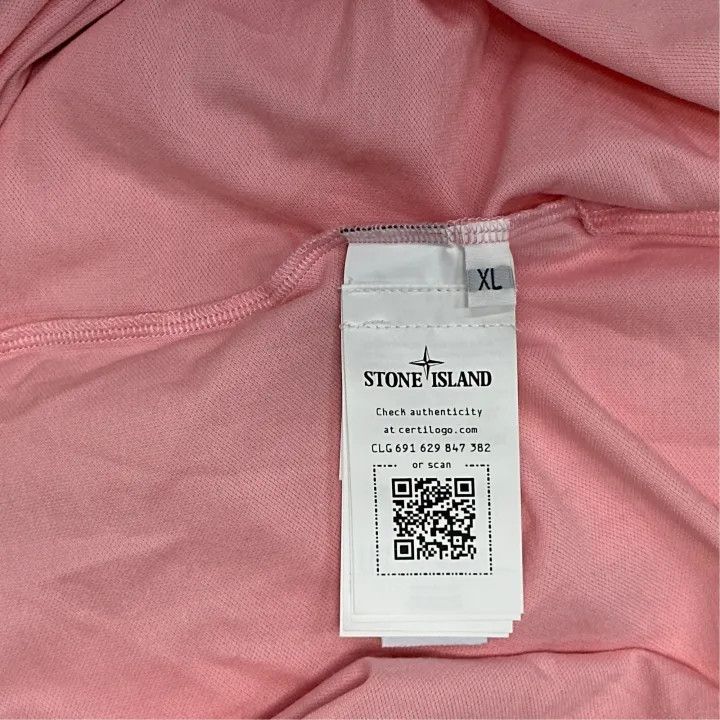 Stone Island Stone Island Pink Short Sleeve Polo Shirt Size US XL / EU 56 / 4 - 2 Thumbnail