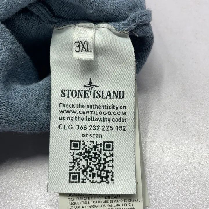 Stone Island Stone Island Long Sleeve Logo Sweater Blue Size US XXL / EU 58 / 5 - 5 Thumbnail