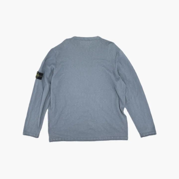 Stone Island Stone Island Long Sleeve Logo Sweater Blue Size US XXL / EU 58 / 5 - 3 Thumbnail