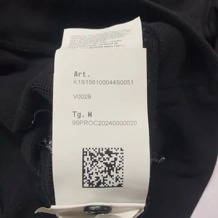 Stone Island Stone Island Slim Fit Black Crew Neck Sweatshirt Size US M / EU 48-50 / 2 - 4 Thumbnail