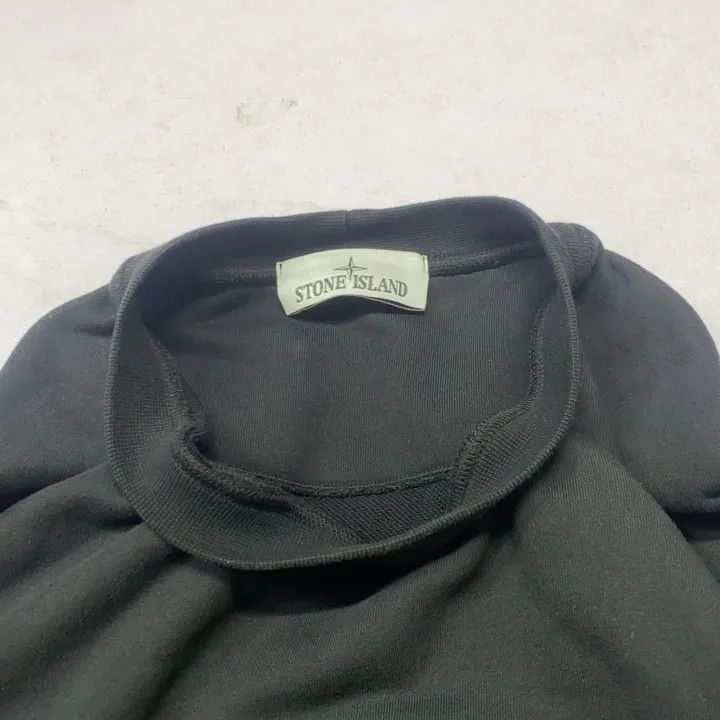 Stone Island Stone Island Slim Fit Black Crew Neck Sweatshirt Size US M / EU 48-50 / 2 - 8 Thumbnail