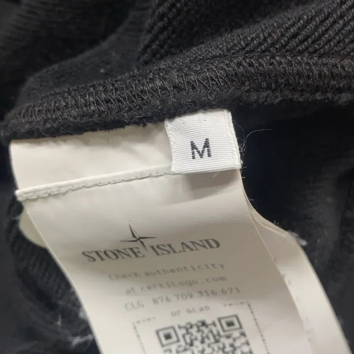 Stone Island Stone Island Slim Fit Black Crew Neck Sweatshirt Size US M / EU 48-50 / 2 - 5 Thumbnail
