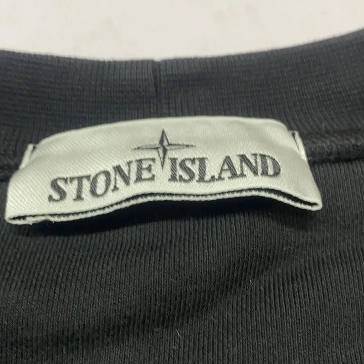 Stone Island Stone Island Slim Fit Black Crew Neck Sweatshirt Size US M / EU 48-50 / 2 - 6 Thumbnail