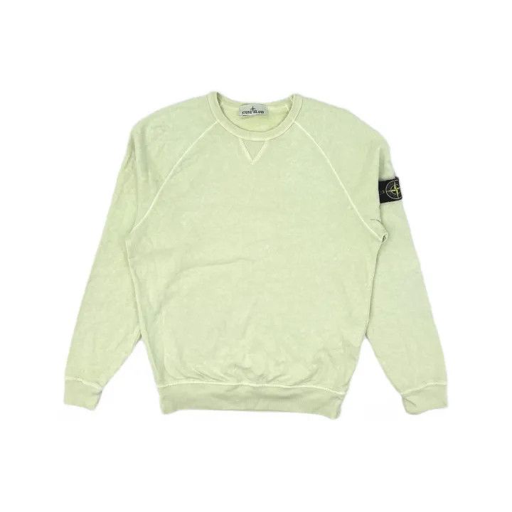 Stone Island Stone Island Light Green Round Neck Sweatshirt Size US M / EU 48-50 / 2 - 2 Thumbnail