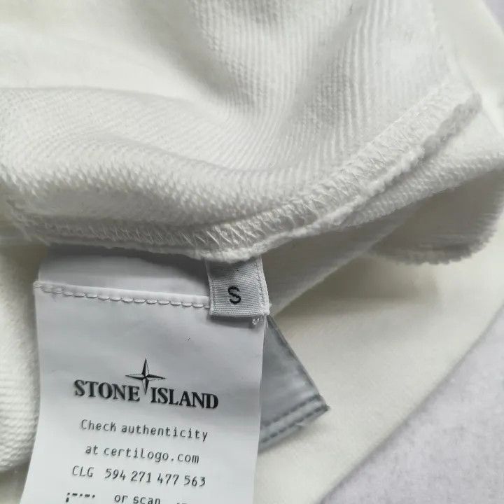 Stone Island Stone Island White Long Sleeve Sweatshirt Size US S / EU 44-46 / 1 - 5 Thumbnail