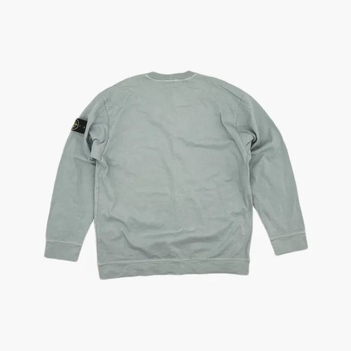 Stone Island Stone Island Sky Blue Long Sleeve Sweatshirt Size US XL / EU 56 / 4 - 3 Thumbnail