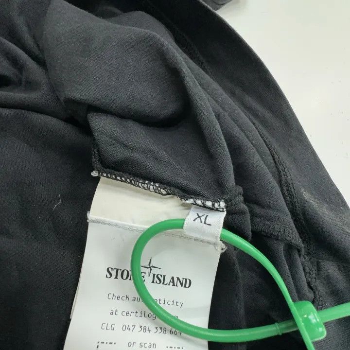 Stone Island Stone Island Black Logo Cotton T-Shirt Size US XL / EU 56 / 4 - 3 Thumbnail