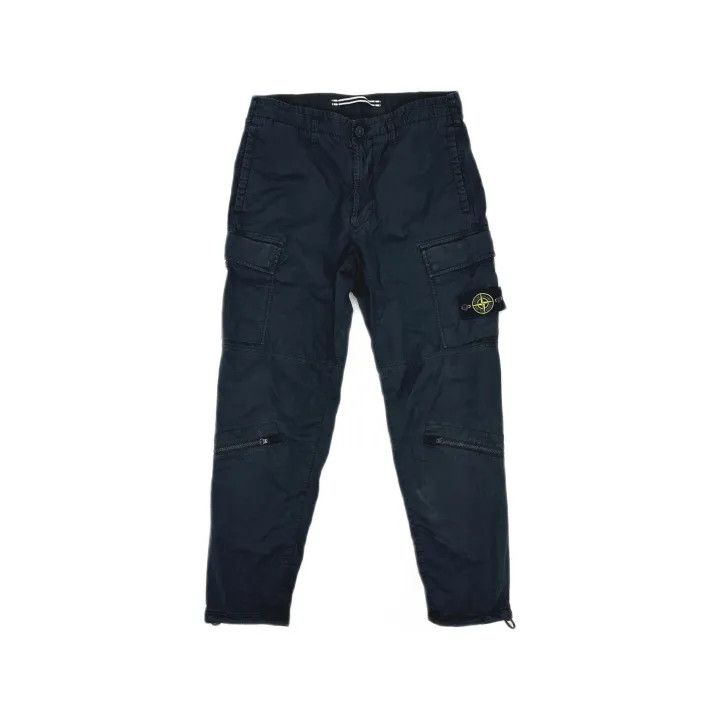Stone Island Stone Island Black Cargo Sweatpants for Men Size US 31 - 2 Thumbnail