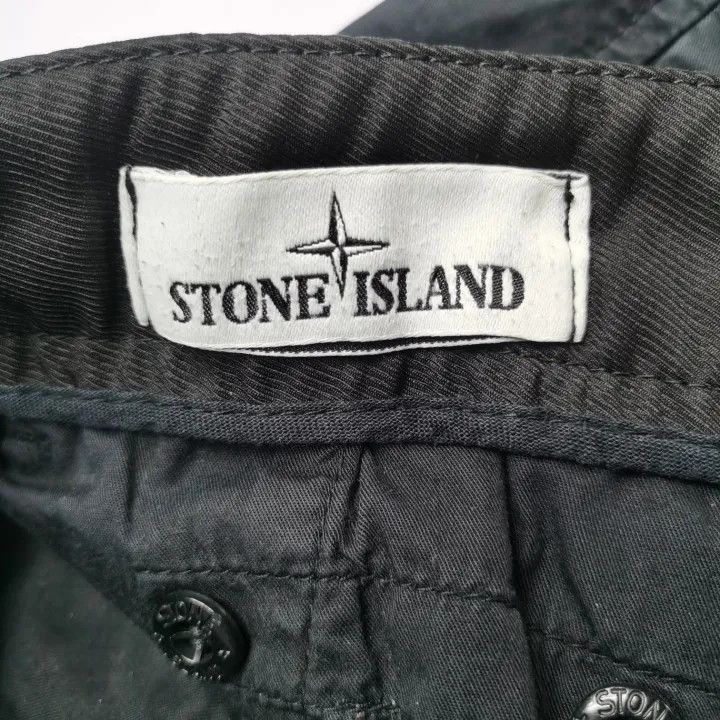 Stone Island Stone Island Black Cargo Sweatpants for Men Size US 31 - 5 Thumbnail