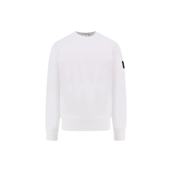 Stone Island Stone Island White Long Sleeve Sweatshirt Size US L / EU 52-54 / 3 - 2 Thumbnail