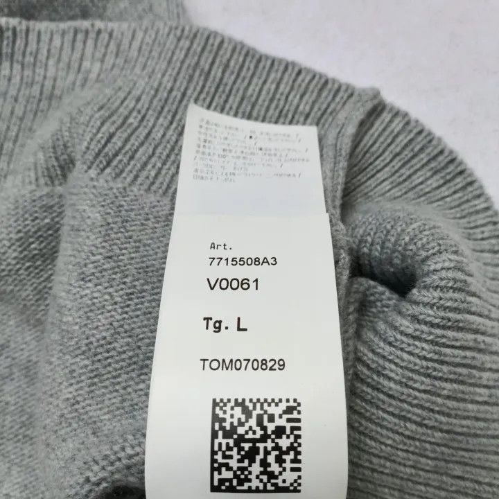 Stone Island Stone Island Grey Wool Crewneck Sweater Size US L / EU 52-54 / 3 - 6 Thumbnail