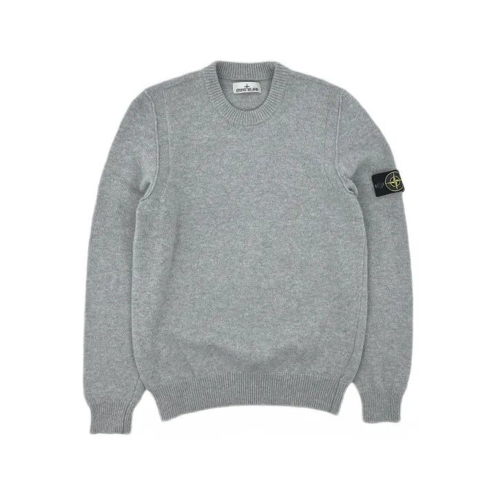 Stone Island Stone Island Grey Wool Crewneck Sweater Size US L / EU 52-54 / 3 - 2 Thumbnail