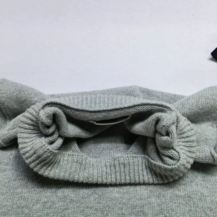 Stone Island Stone Island Grey Wool Crewneck Sweater Size US L / EU 52-54 / 3 - 8 Thumbnail