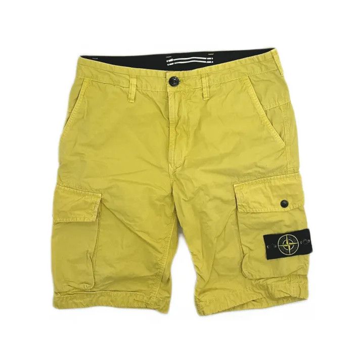 Stone Island Stone Island Yellow Casual Shorts Size US 30 / EU 46 - 2 Thumbnail