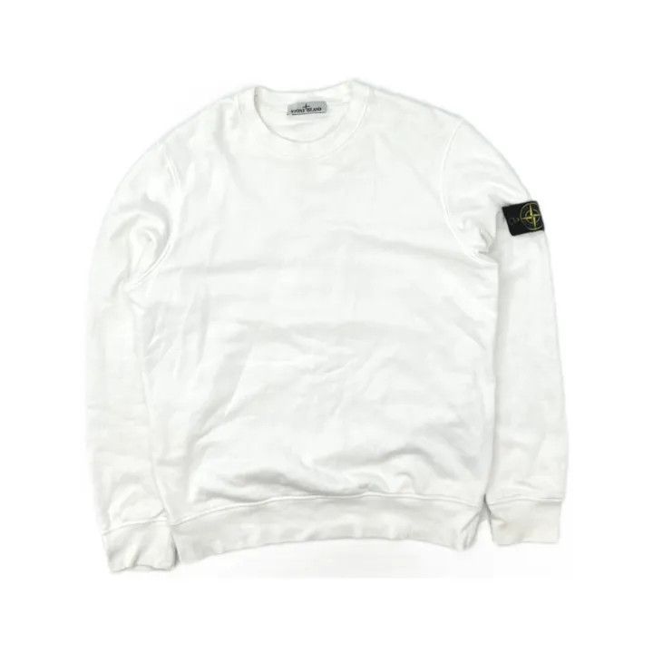 Stone Island Stone Island White Logo Sweatshirt for Men Size US L / EU 52-54 / 3 - 2 Thumbnail