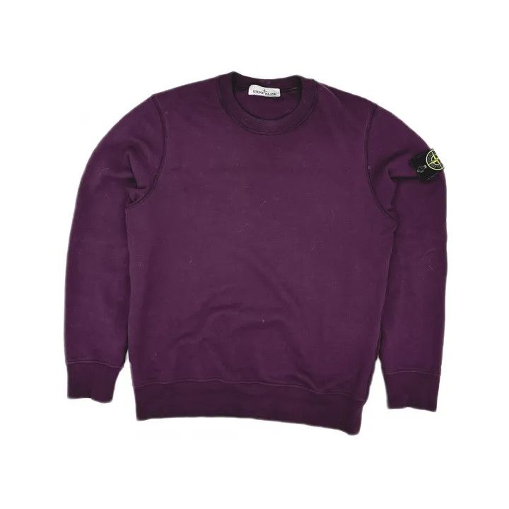 Stone Island Stone Island Purple Logo Sweatshirt Size US M / EU 48-50 / 2 - 2 Thumbnail