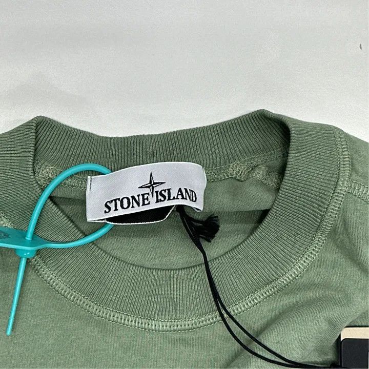 Stone Island Stone Island SS25 Sage Green Logo T-Shirt Size US S / EU 44-46 / 1 - 3 Thumbnail