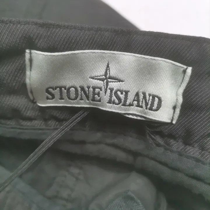 Stone Island Stone Island Black Cargo Bermuda Shorts Size US 32 / EU 48 - 3 Thumbnail