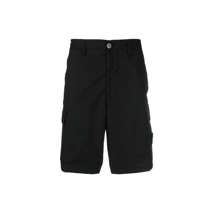 Stone Island Stone Island Black Cargo Bermuda Shorts Size US 32 / EU 48 - 2 Thumbnail
