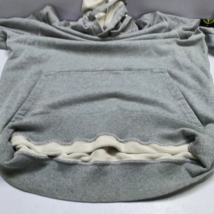 Stone Island Stone Island SS21 Grey Logo Hooded Sweatshirt Size US XL / EU 56 / 4 - 8 Thumbnail