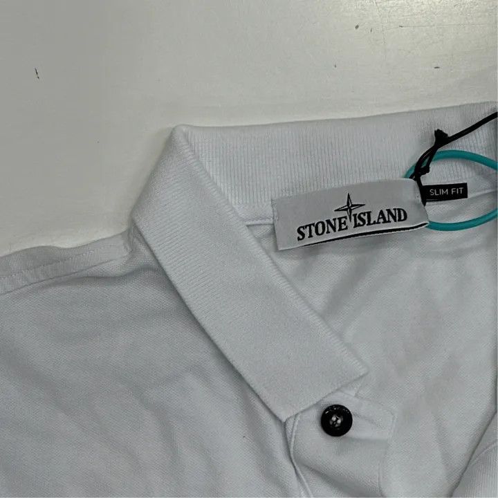 Stone Island Stone Island White Short Sleeve Polo Shirt Size US L / EU 52-54 / 3 - 2 Thumbnail