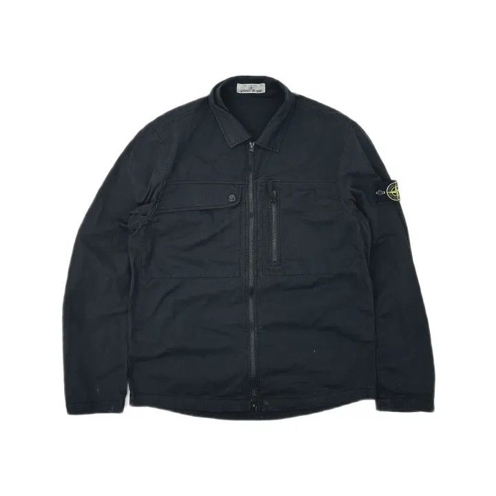 Stone Island Stone Island Black Long Sleeve Shirt Jacket Size US M / EU 48-50 / 2 - 2 Thumbnail