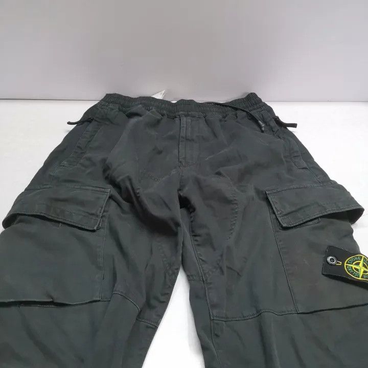 Stone Island Stone Island Black Elastic Waist Cargo Pants Size US 30 / EU 46 - 10 Thumbnail