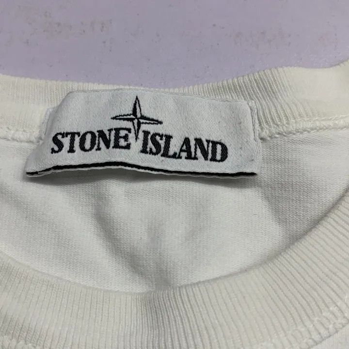 Stone Island Stone Island White Fleece Crewneck with Badge Size US S / EU 44-46 / 1 - 5 Thumbnail