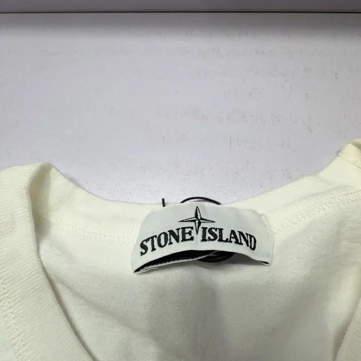 Stone Island Stone Island White Fleece Crewneck Sweatshirt Size US XXL / EU 58 / 5 - 6 Thumbnail